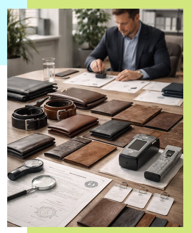 Сертификация кожаных изделий в Похвистневе от 12302 р. | Алешин-Пхв