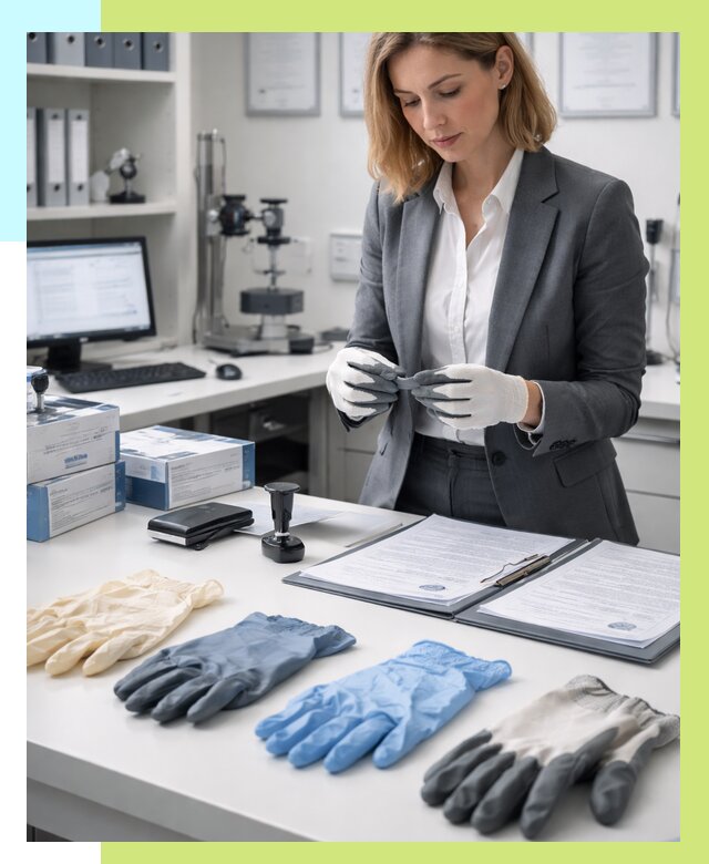 Сертификация перчаток в Похвистневе от 8714 р. | Алешин-Пхв