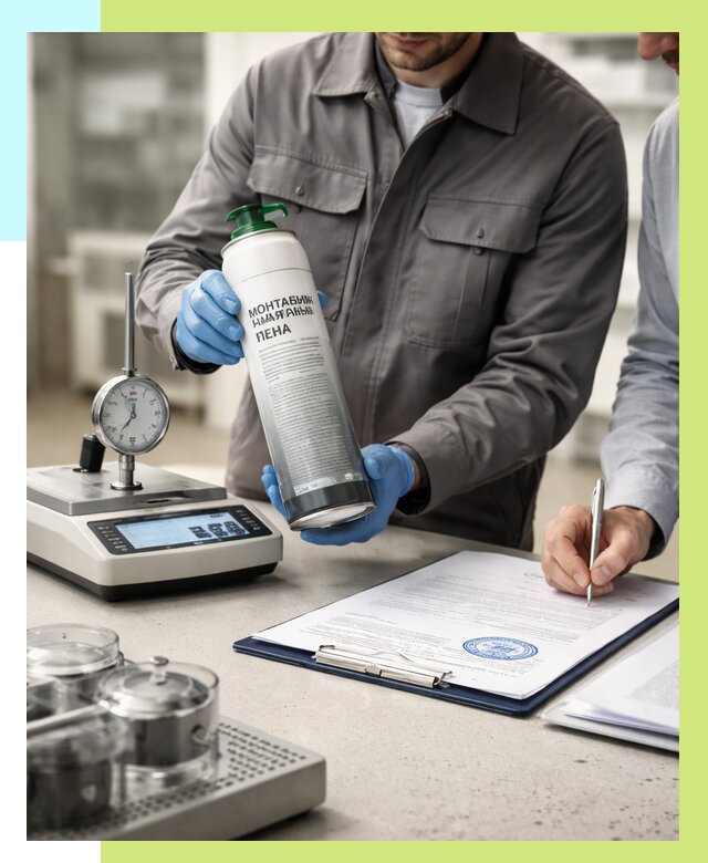 Сертификация монтажной пены в Похвистневе от 15378 р. | Алешин-Пхв