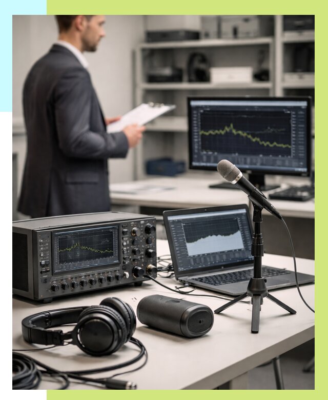 Сертификация аудиотехники в Похвистневе от 15378 р., Алешин-Пхв