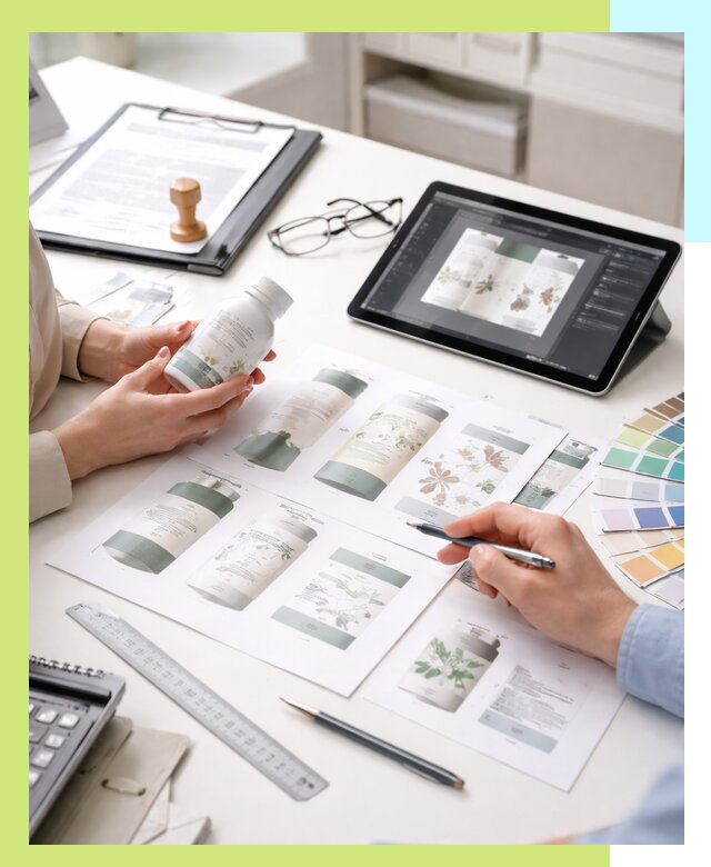 Профессиональная разработка дизайна и текста этикетки продукции в Похвистневе